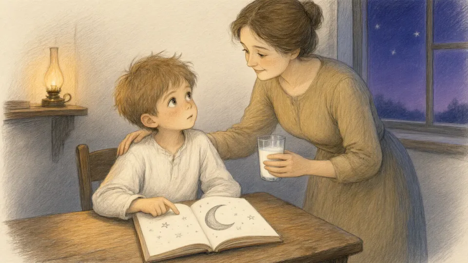 Illustration for chapter 1: Костя и звёзды